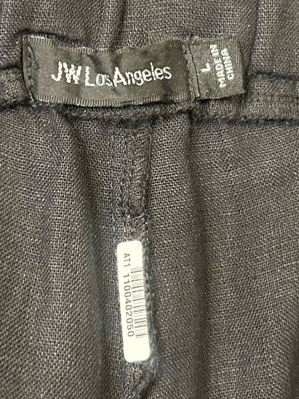 Johnny Was Los Angeles Linen Wide Leg Embroidered Pants Black Size Large - Picture 5 of 10